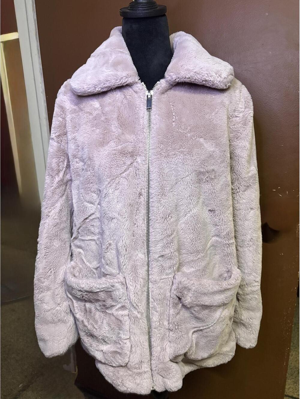 Altar’d State Pink Faux Fur Coat – Size Medium